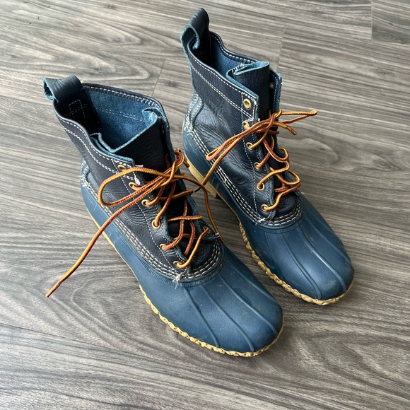L. L. Bean Navy Duck Boots - Picture 2 of 9